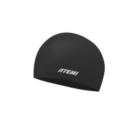 Шапочка для плавания Atemi kids light silicone cap Deep black KLSC1BK черный