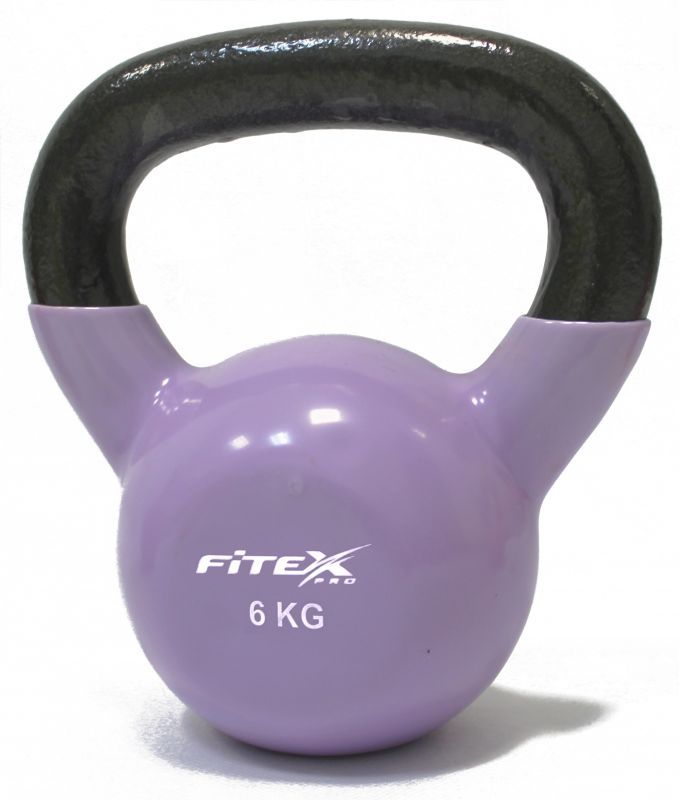 Гиря в виниловой оболочке 6 кг Fitex Pro FTX2201-6 679_800