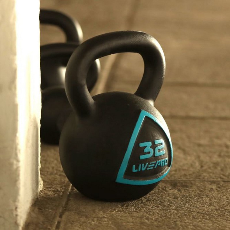 Чугунная гиря 8кг Live Pro Solid Cast Iron Kettlebell LP8041-08 799_800