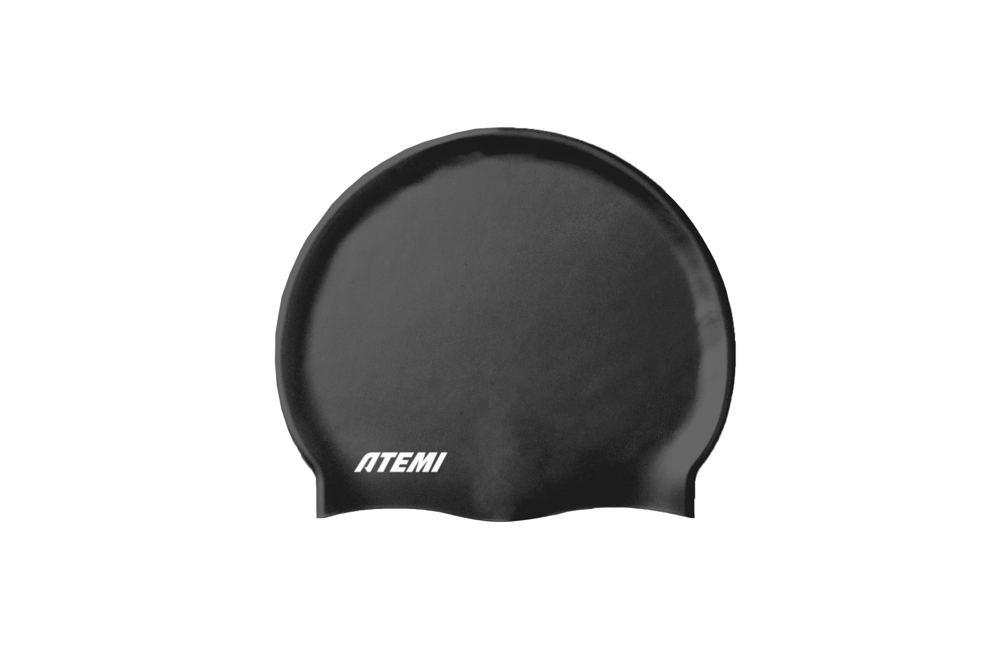 Шапочка для плавания Atemi silicone cap Deep black TSC1BK черный 2000_1334