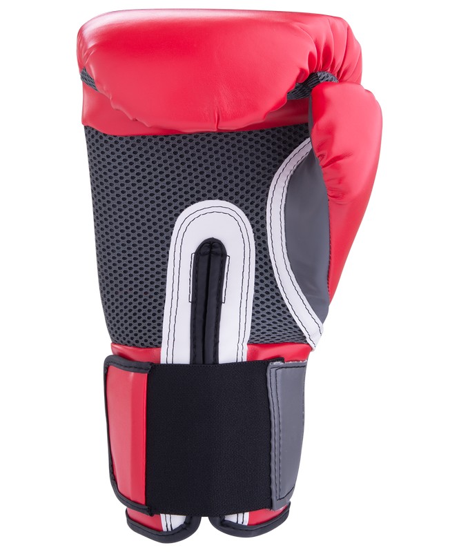 Перчатки тренировочные Everlast Pro Style Elite 2108E, 8oz, к/з, красный 665_800