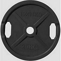 Диск обрезиненный 25 кг Johns DR71022 - 25B черный 120_120