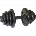 Гантель разборная 25 кг MB Barbell Диски обрезиненные, черный 120_120